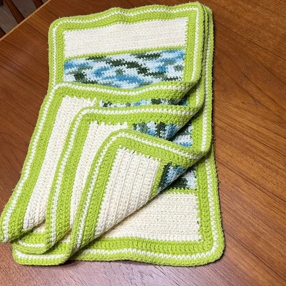 Handmade Set of Four (4) Crochet Placemats Runners - Picture 5 of 13